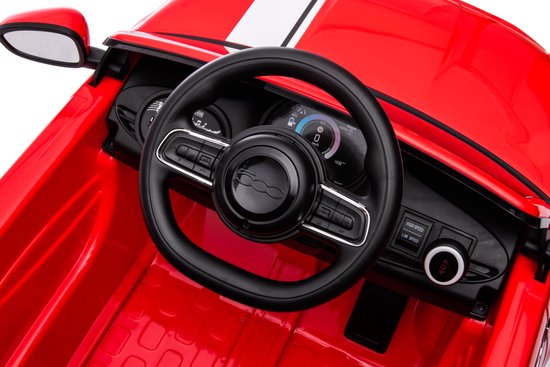 Eco Toys Rose Electrique Fiat 500 Voiture Enfant 705