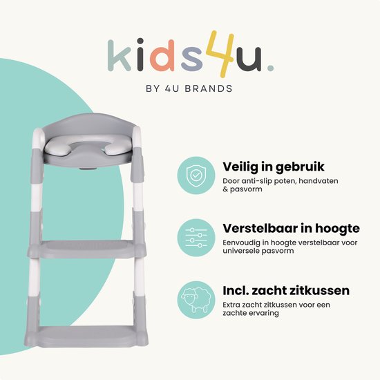 Kids4u® - WC Verkleiner met Trapje - Potje Peuter - WC Verkleiner opvouwbaar - Met Beloningssysteem