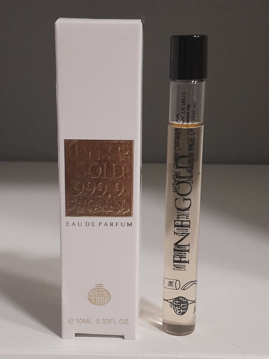 Goedkoopste Real Time Fine Gold 999.9 for women Roller - mini parfum - eau de parfum 10 ml