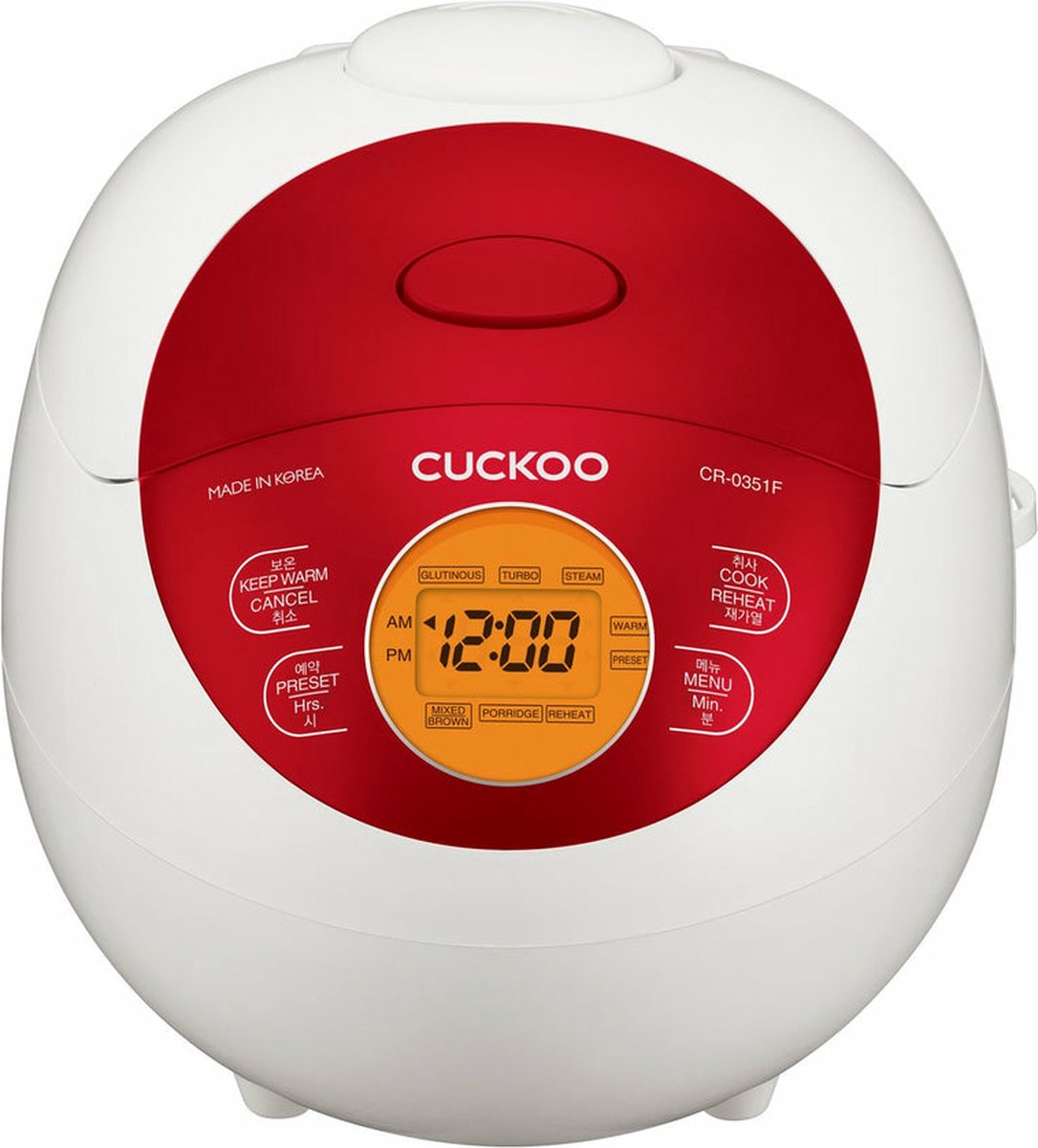 Cuckoo CR-0351F Rijstkoker Wit, Rood