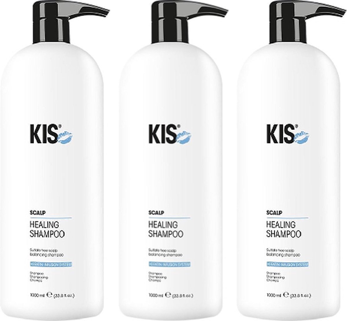 KIS - Kappers KeraScalp Healing - voordeelverpakking - 6 x 1000 ml - Shampoo
