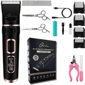 Tjilla D100 Professionele dieren/honden tondeuse set Extra krachtig - Honden trimmer - Lang of kortharige huisdieren katten & honden - Draadloos - Weinig geluid - Nederlands merk