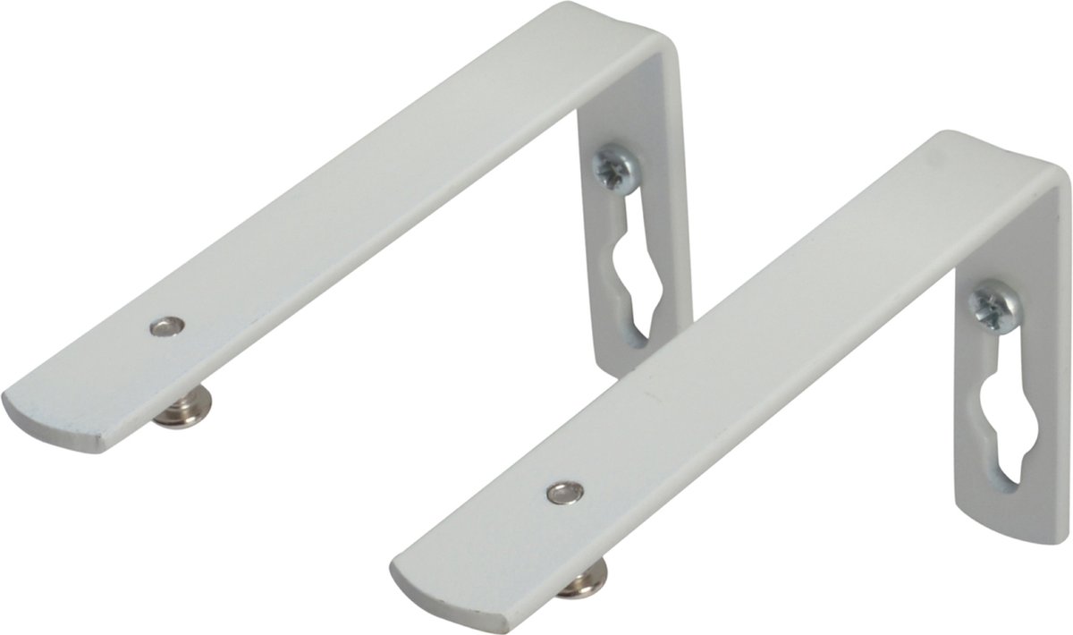2 Steunen 10cm Wit Rail PLUS/U-Luxe
