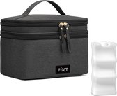 Sac de Luxe avec élément de refroidissement - Pour les Bébé en route - Sac isotherme - Espace de rangement pour tire-lait et accessoires - Lait maternel frais jusqu'à 12 heures - Sacs isothermes pour lait maternel - Zwart