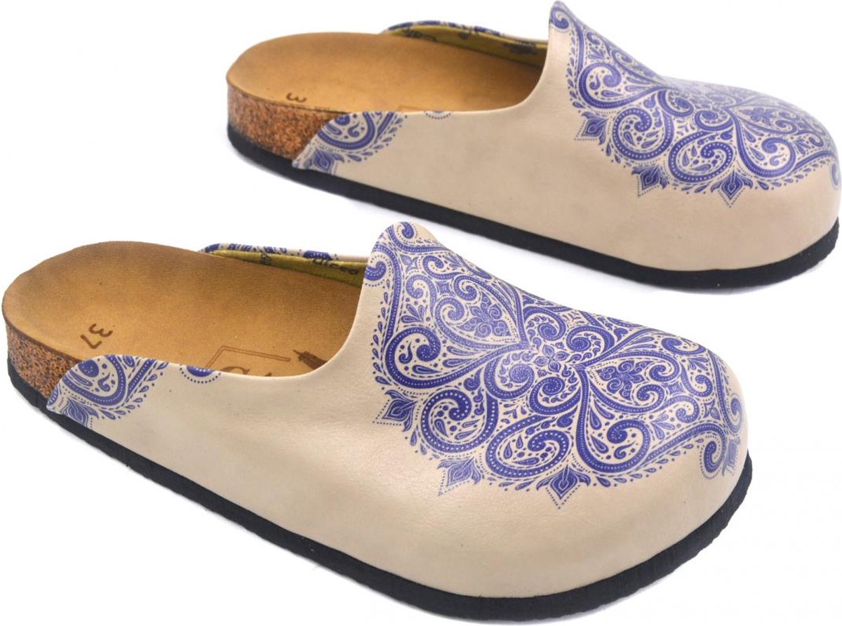 GOBY Clogs mt Patroon Handgemaakt Premium Kwaliteit