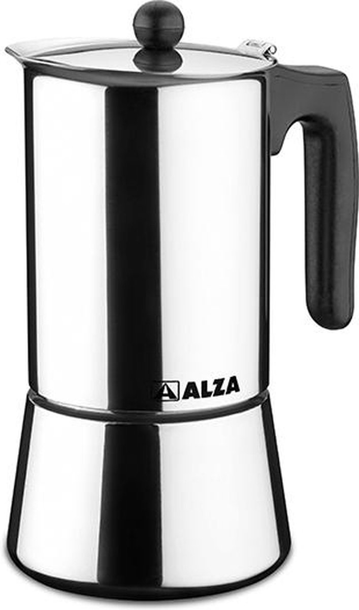 Koffiezetter ALZA Basic Chroom 3 Kopjes 150ML - Italiaanse Koffie