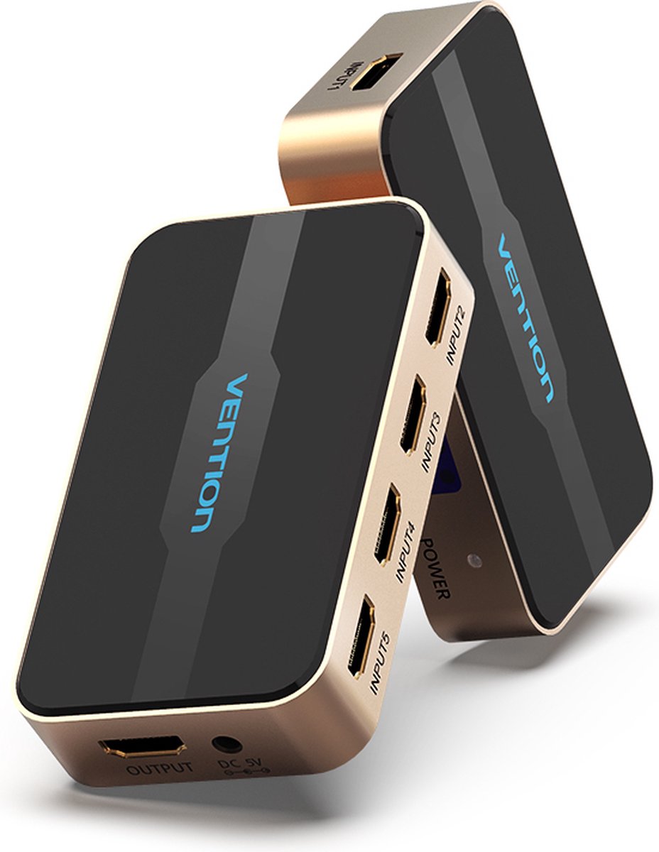 Vention 5 in 1 uit HDMI Switch met afstandsbediening 4K 3D 1080P