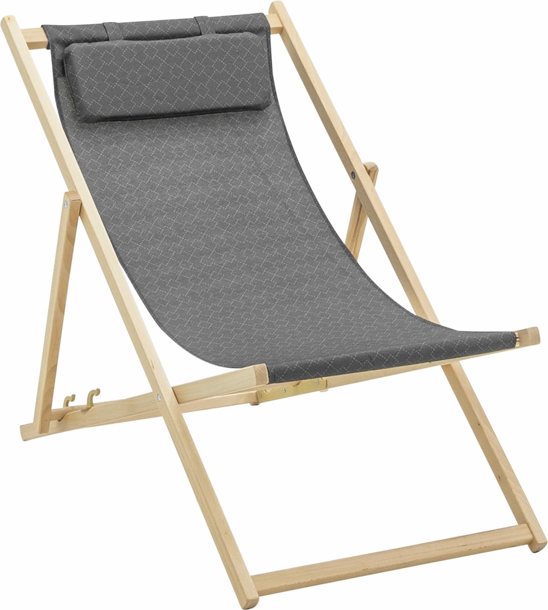 Madison beachchair Check grey