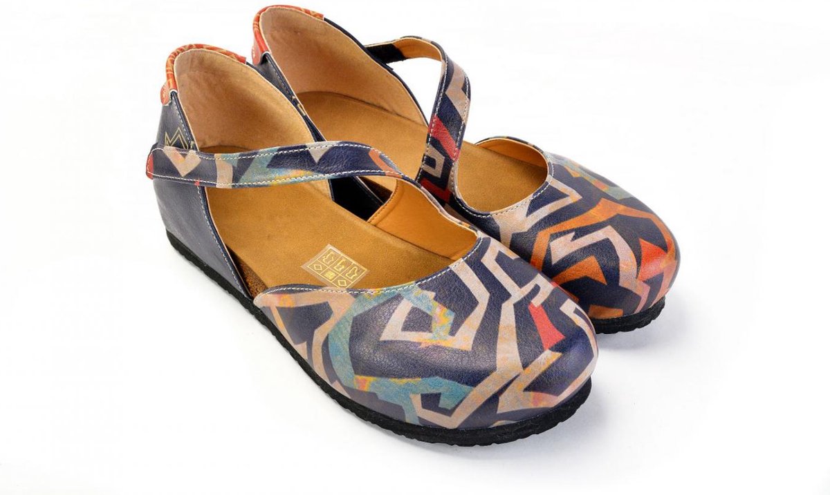 GOBY Clogs met Pattern Ontwerp Handgemaakt Hoge Kwaliteit Meisjesprint