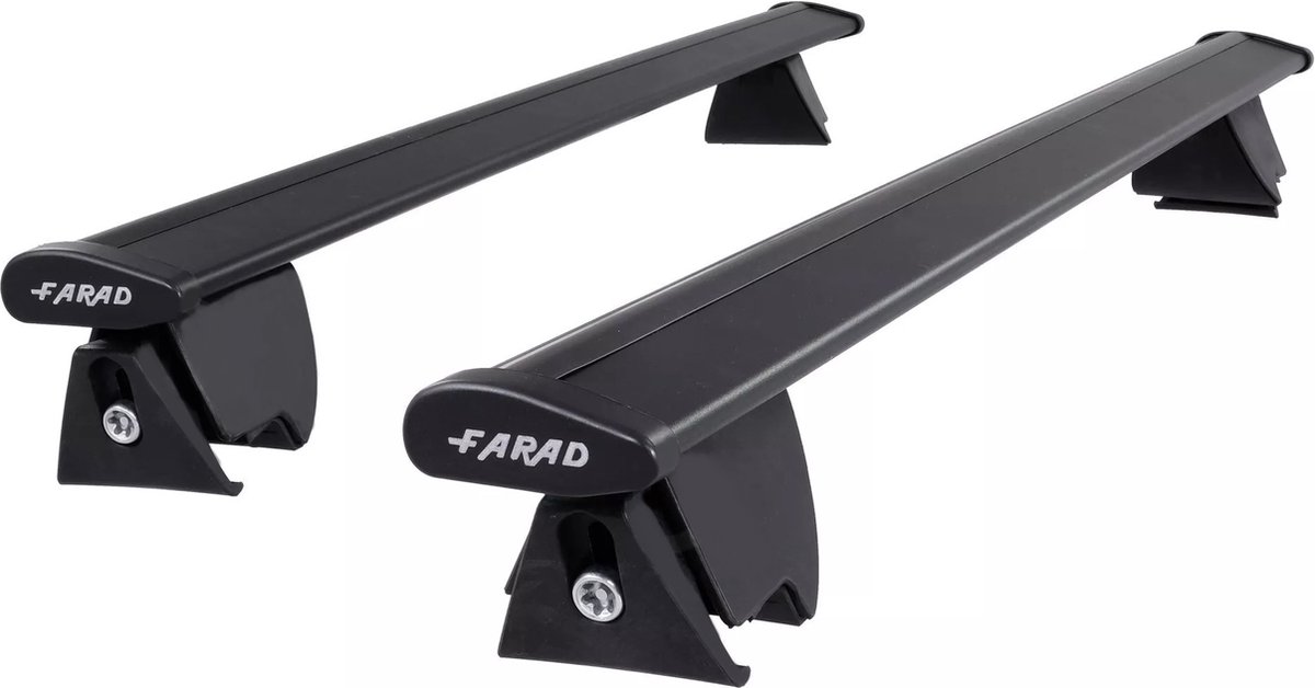 Dakdragers geschikt voor de BMW 5 serie Touring G31 2017 t/m 2023 gesloten dakrailing - Aluminium - Hoog laadvermogen 100kg - Wingbar - Zwart - Merk Farad