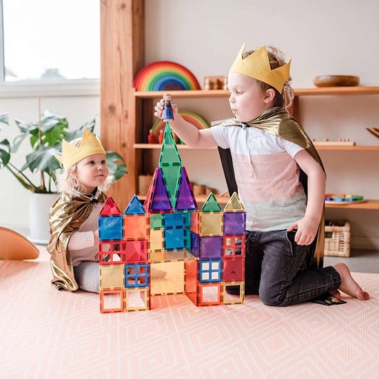 CONNETIX - Magnetisch Tegels - Regenboog Mega-Pakket - 212 Stuks - Magnetisch Speelgoed