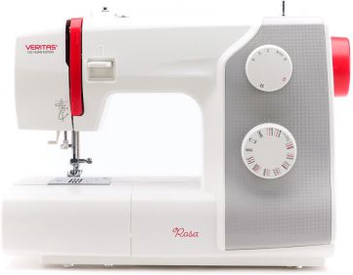 Veritas Sewing Rosa, Wit, Automatische naaimachine, Naaiwerk, 4 Step, 0 - 4 mm, Knoppen, Draaiknop