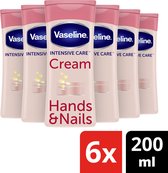 Bol.com Vaseline Intensive Care Handcrème - Healthy Hands & Stronger Nails - met keratine - 6 x 200 ml aanbieding