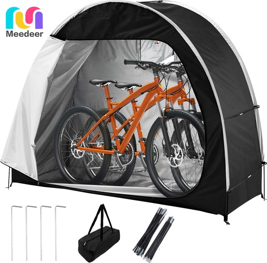 Fietstent, Outdoor Oversized Fietsenstalling Tent Bescherming voor 3 tot 4 Fietsen, Draagbare Fietsopslagtent Tent Ingebouwde Opbergzakken en Ventilatieramen, 210X150X165 Fietstent, Outdoor Oversized Fietsenstalling Tent Bescherming voor 3 tot 4 Fietsen, Draagbare Fietsopslagtent Tent Ingebouwde Opbergzakken en Ventilatieramen, 210X150X165