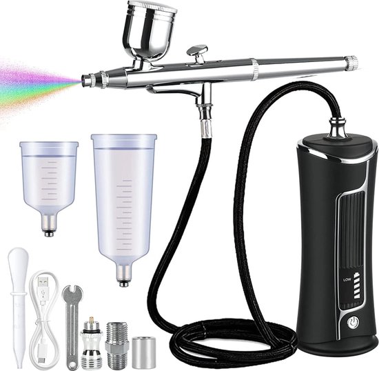 Stanley Airbrush-set Voor Compressor, 5-delig, 15 L/min, 3 Bar