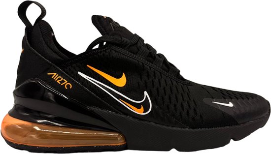 Nike Air max 270 Sneakers Zwart Oranje Wit Kinderen Maat 38.5 bol