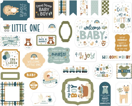 Echo Park - Livraison spéciale Éphémères Bébé garçon (SDB353024)