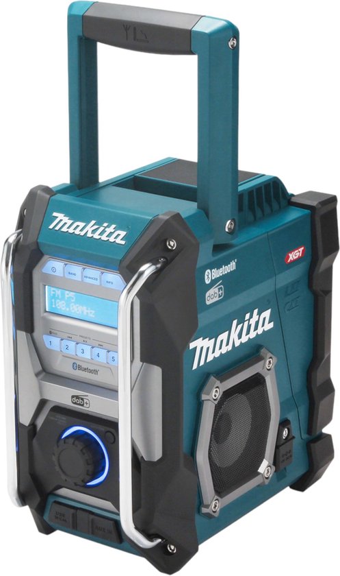 Foto: Makita mr004gz 14 4 18 40v li ion accu bouwradio body fm am dab bluetooth 230v