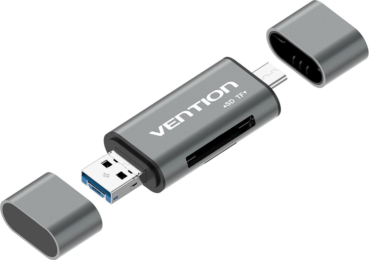 Kaartlezer Extern Vention CCHH0 Grijs (1 Stuks)