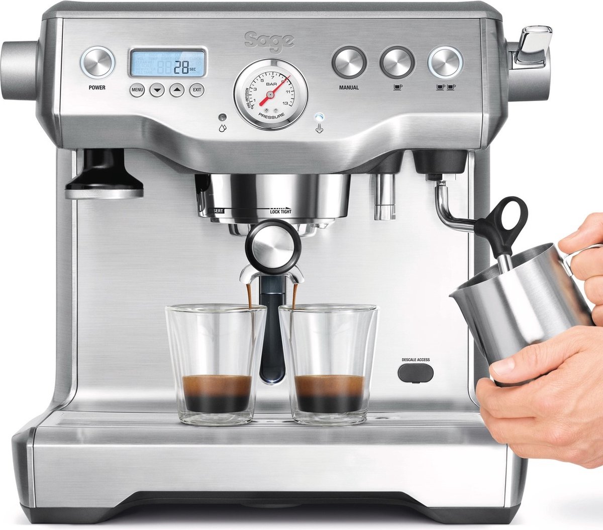 Sage the Dual Boiler™ Pistonmachine Zilver - afbeelding 3