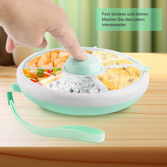 Snack spinner met boxset, multifunctionele draaibare kindersnackbox met