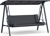 Bol.com Blumfeldt Luxelounge Hollywoodschommel 3 Zits - Verstelbare Rugleuning & Zonnekap Weerbestendig Gepoedercoat Stalen Fram... aanbieding