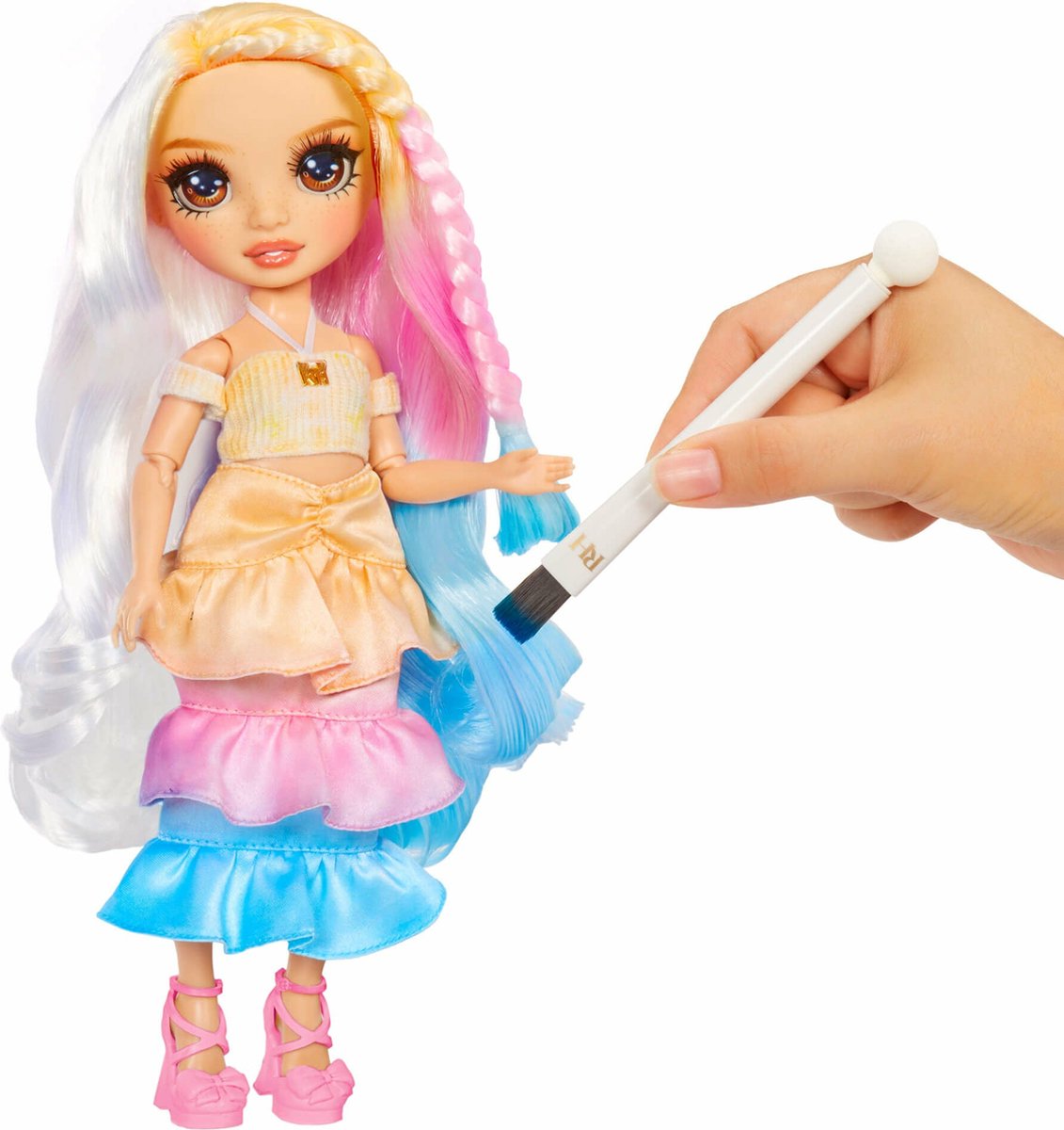 Rainbow High Watercolor & Create Modepop - Bruine ogen — afbeelding 2