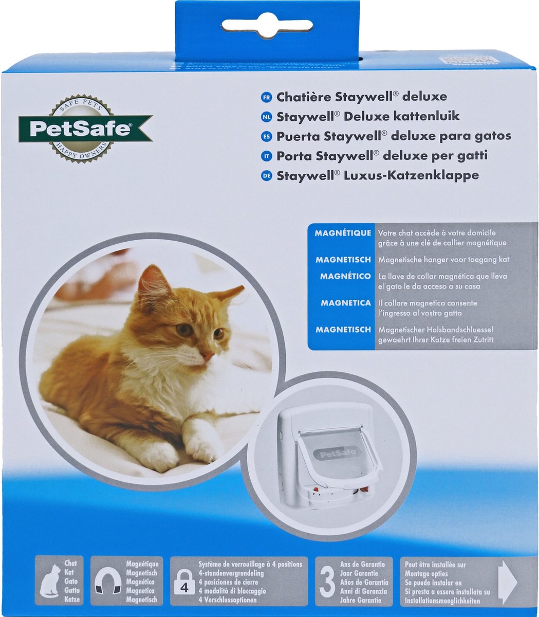 Petsafe - Kattenluik Magnetisch Tot 7 Kg Wit