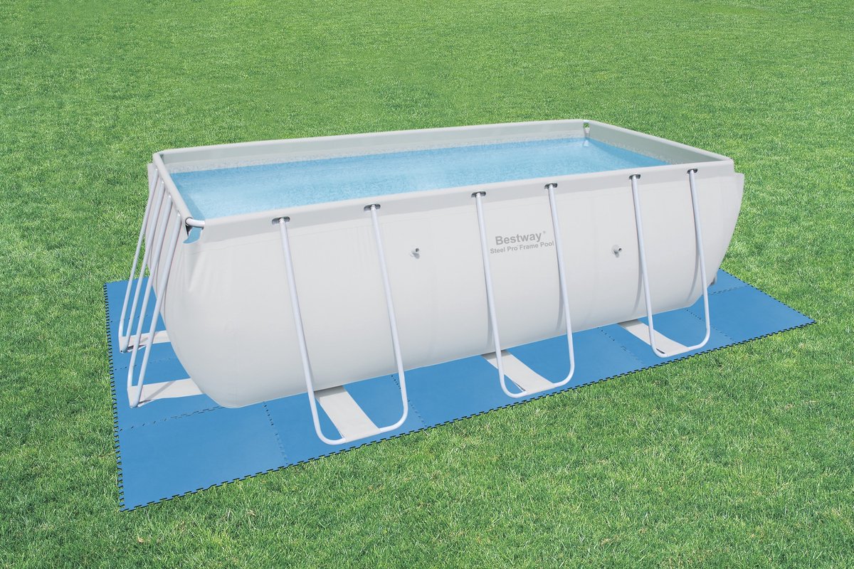 Bestway Protection de sol pour piscine 50x50cm 4mm d'épaisseur