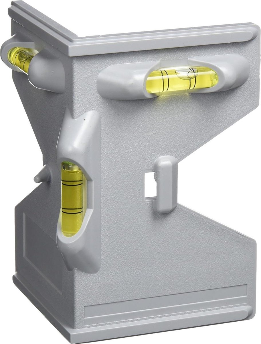 175.390.8125 cm JP Kunststof Waterpas Grijs 14 cm Duurzame Sola Waterpas met 14 cm lengte
