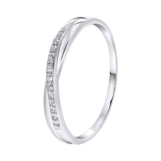 Bague en argent avec zircone