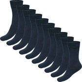 Bamboo Basics Navy Sokken Beau - 10-pack - Maat 41-46 - Bamboe Sokken - Normale Sokken