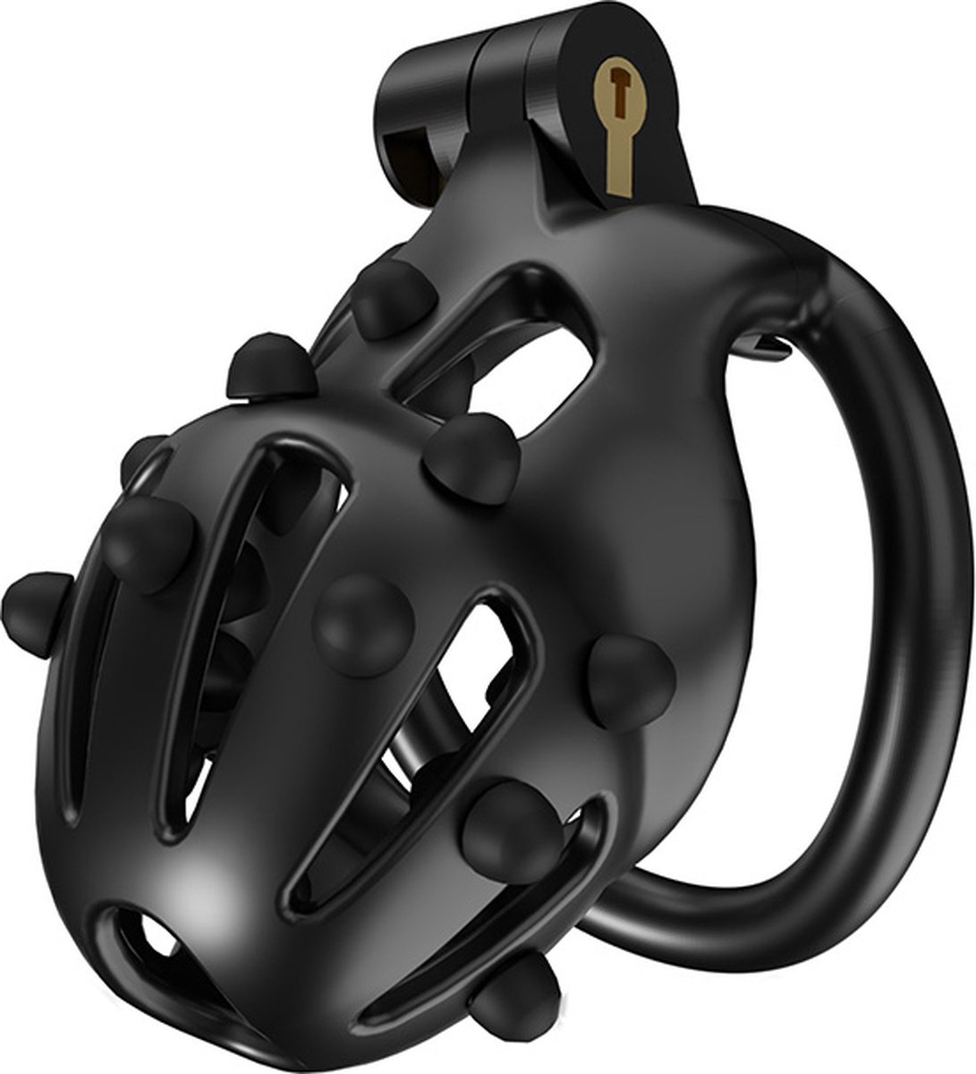 Goedkoopste Cellmate - FlexiSpike Chastity Cage Size 1 - Kuisheidskooi - Peniskooi - Met Roze of Zwarte Spikes - Maat 1