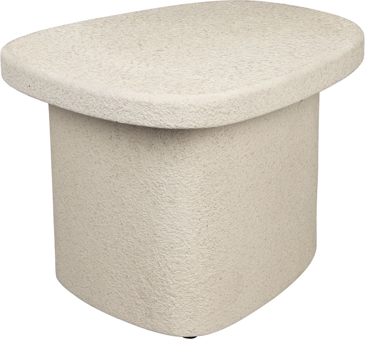 Dutchbone Veda Bijzettafel Laag Gerecycled Marmer Beige