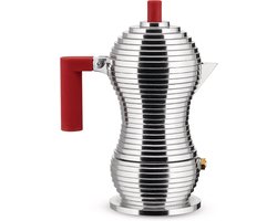 Alessi Pulcina Percolator 3 kops rood