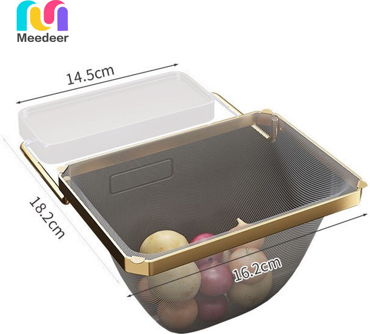 Meedeer Gootsteen organizer Gootsteen afval netje(Wit) Gootsteenontstopper -Gootsteen Zeef Netto- Sink Filter Rack Anti-Blokkeren Wegwerp-Fijne Mesh Filter Aanrecht Zeef Mesh Tas voor Keuken- Spoelbak incl. 50 netjes