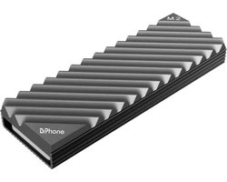 DrPhone CoolFusion M2 Elite - M.2 2280 SSD Koellichaam - Heatsink voor PS5 / Desktop - Verbeterde Prestaties en Duurzaamheid