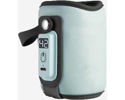Draagbare flessenwarmer, babyflessenwarmer, USB-fleswarmer, instelbare temperatuur, babyfleswarmer, moedermelkverwarmer tas