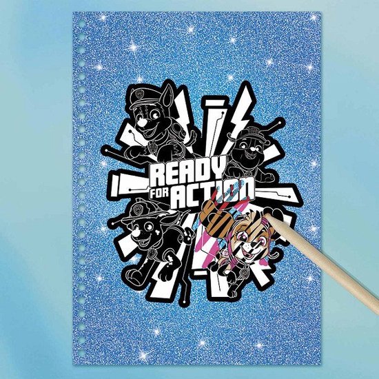 PAW Patrol Totum vakantie doeboek luxe kraskaarten- en kleurboek / creatief speelgoed jongens en meisjes junior scratch art - A5 harde kaft
