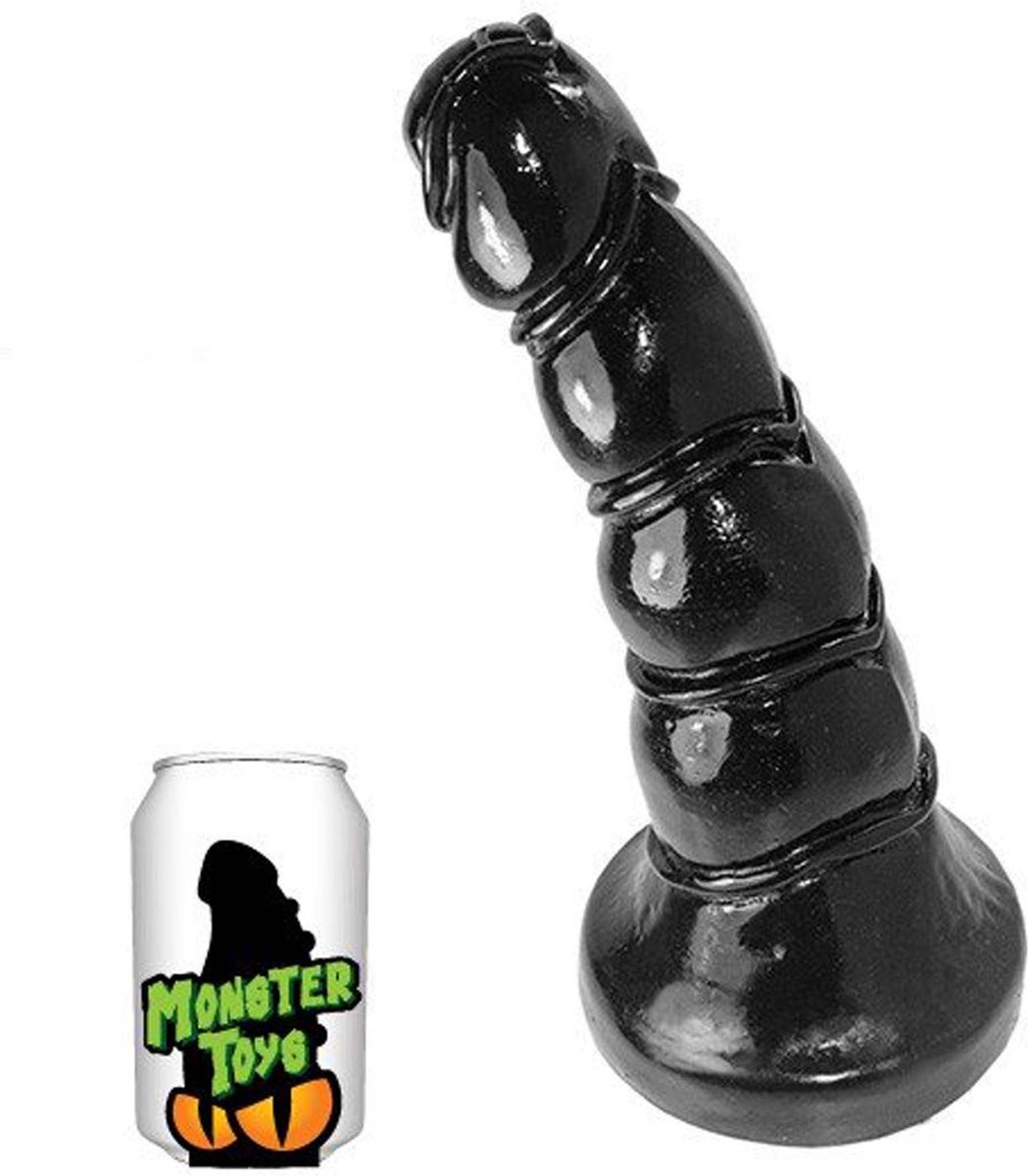 Gangbangster - Gobby - Dildo- 25 x 7,8 cm - PVC - Zwart