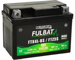 Fulbat Accu Fulbat FTX4L / FTZ5S Gel SLA 12V 5Ah onderhoudsvrij (o.a Yamaha Aerox, Peugeot Vivacity 2 takt)