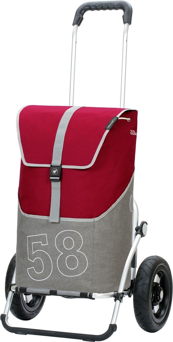 Andersen SHOPPER MANUFAKTUR Boodschappentrolley Royal Shopper Filip 46L Red Rood 107cm