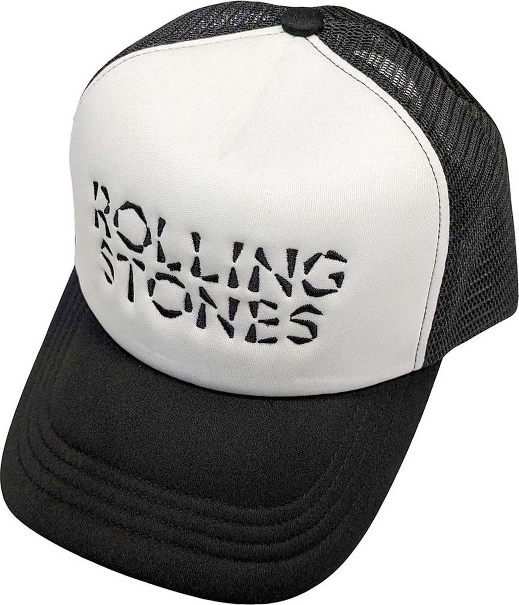 The Rolling Stones - Hackney Diamonds Logo Trucker pet - Zwart/Wit