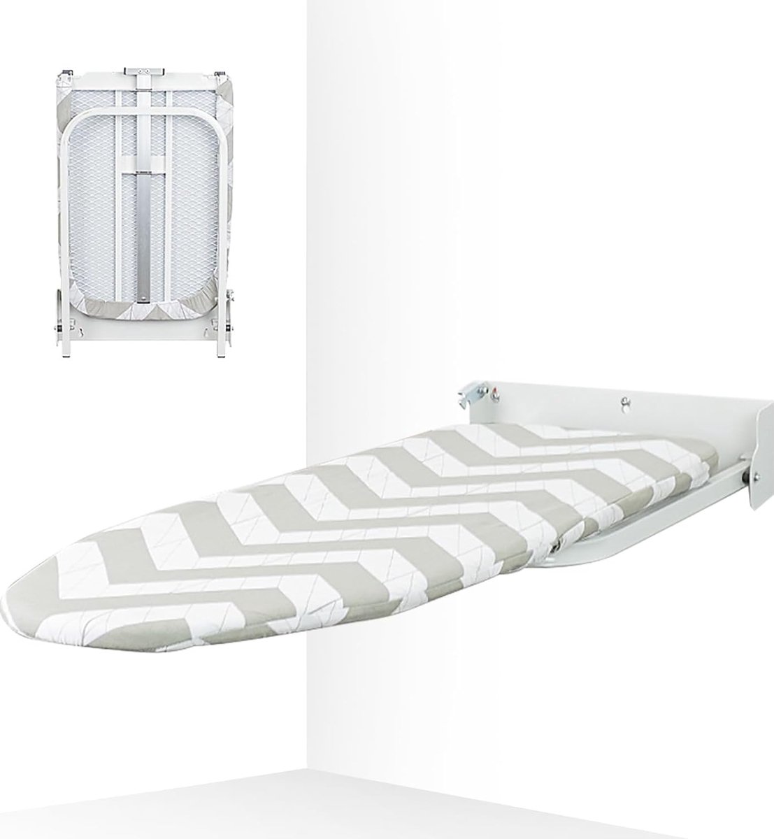 Goedkoopste Kleine strijkplank, opvouwbaar met wandmontage - compacte opvouwbare strijkplank, ruimtebesparend