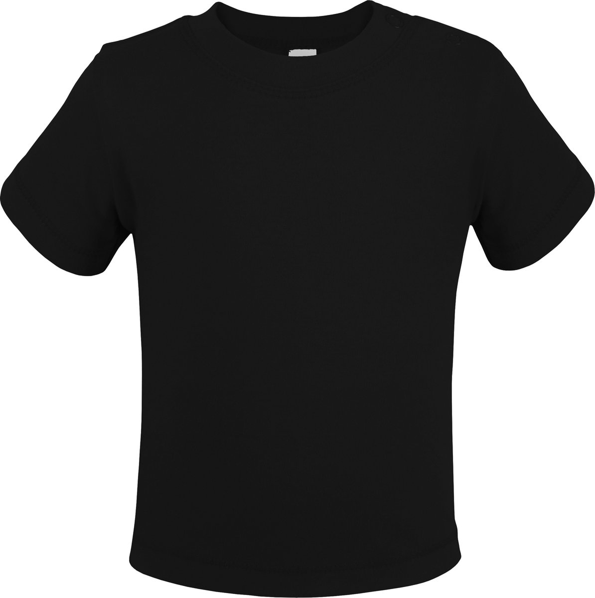 Baby t-shirt met korte mouwen - Black - Maat 62/68 - Link Kids Wear