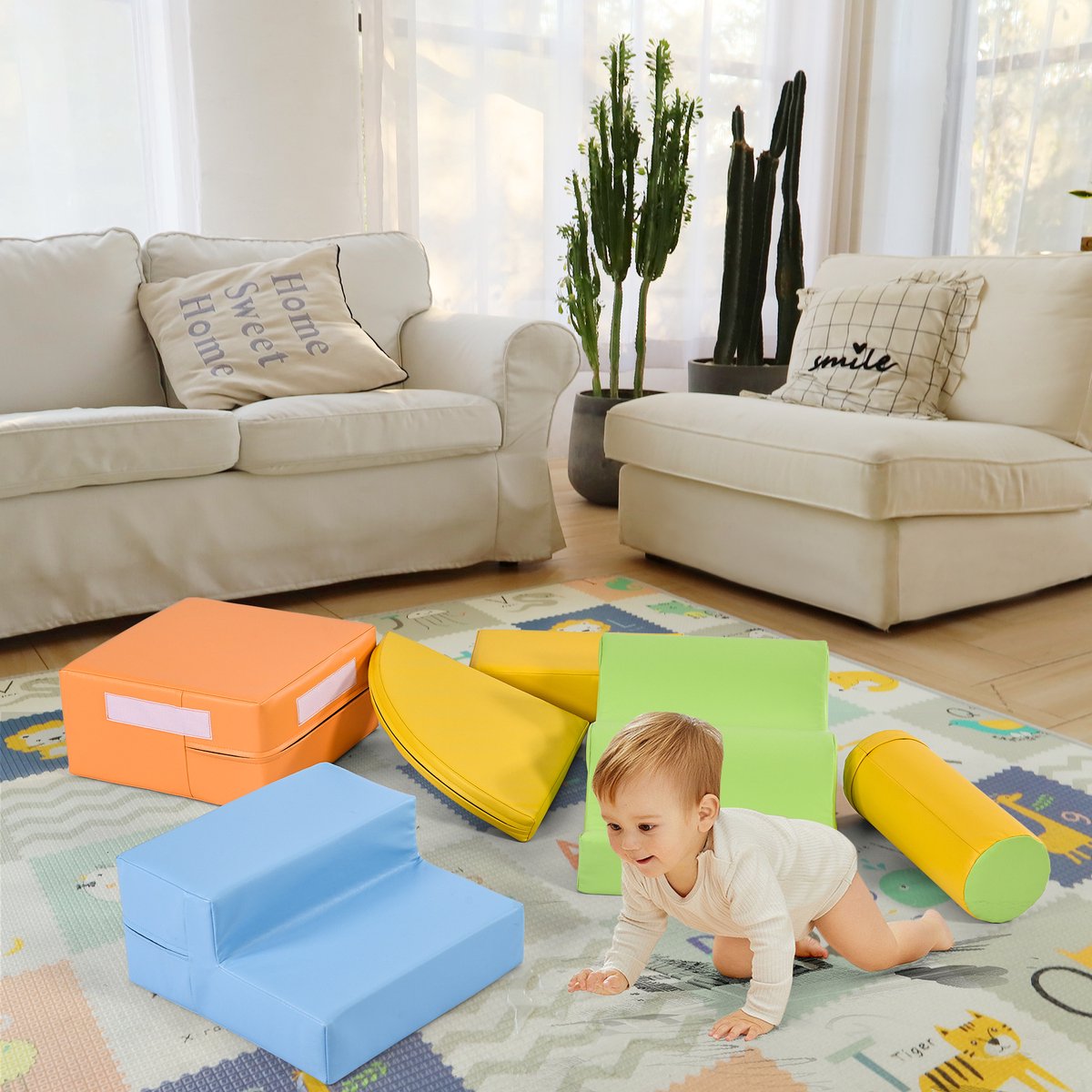 Wilwolfer Schuim bouwstenen kinderen klimmen binnen: 5 klassiek (klassiek