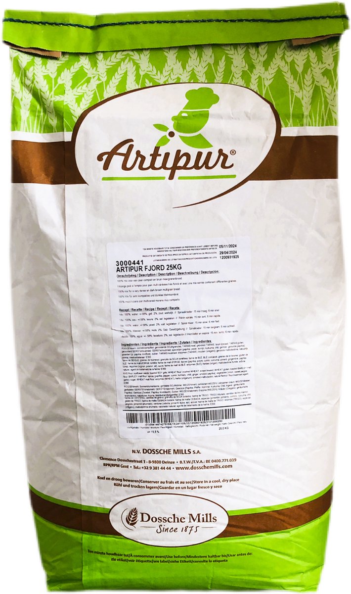 Artipur Fjord 25kg - brood bakken - bakingrediënt - bloem