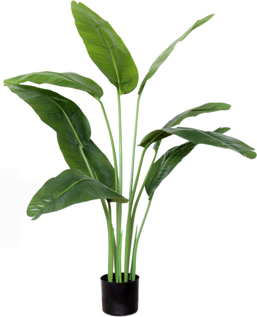 Bananen Kunstplant 120cm | Kunst Bananenplant | Kunstplanten voor Binnen | Grote kunstplant | Bananenboom Kunst