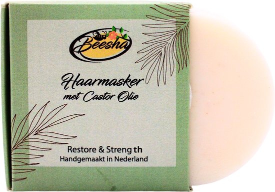 Beesha Haarmasker Restore & Strength | 100% Plasticvrije en Natuurlijke Verzorging | Vegan, Sulfaatvrij en Parabeenvrij | CG Proof