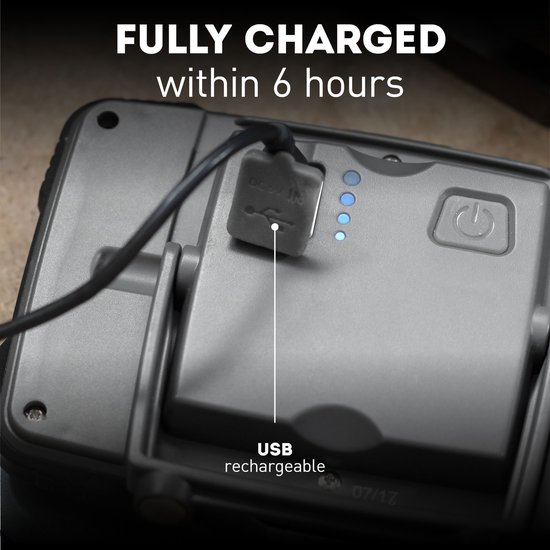 LED rechargeable - Pack de 2 - Lampe de construction avec aimant - Rechargeable par USB avec boîtier robuste - Spot de construction puissant dans un format pratique pour chaque boîte à outils - Lampe de travail - Favor